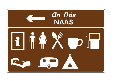 Advance direction to local services sign Ireland