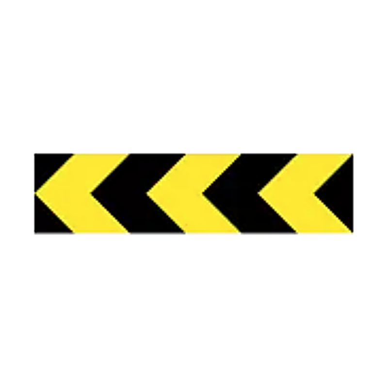 Chevron board left warning sign Ireland
