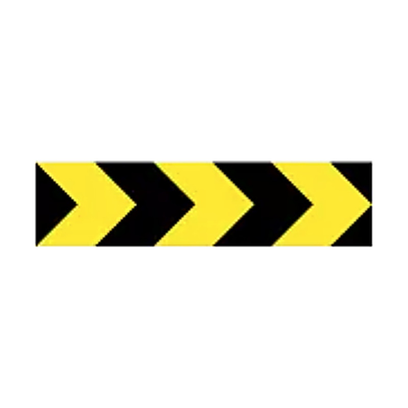 Chevron board right warning sign Ireland