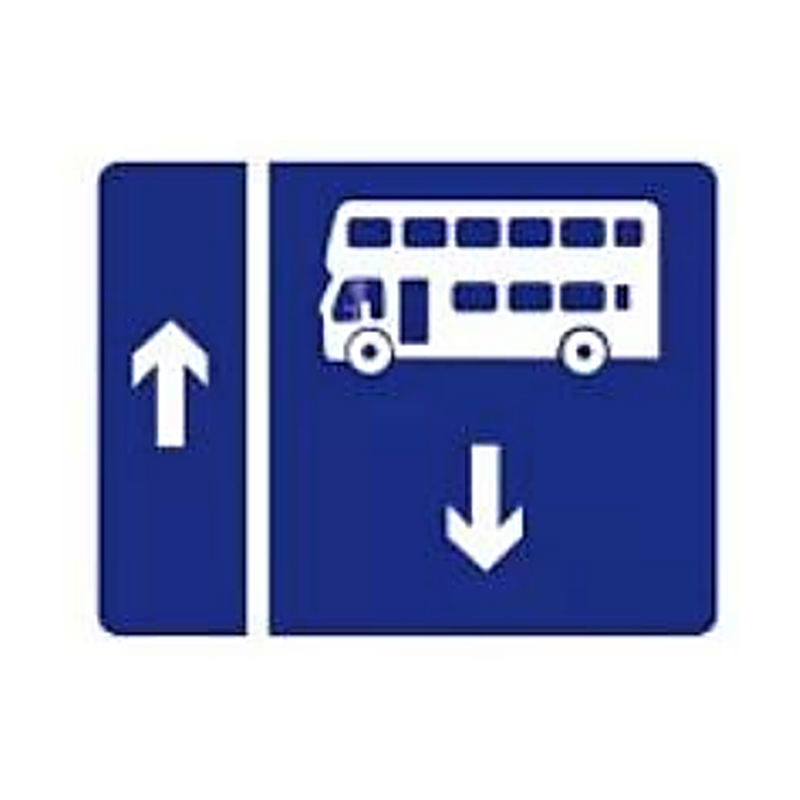 Bus lane sign Ireland