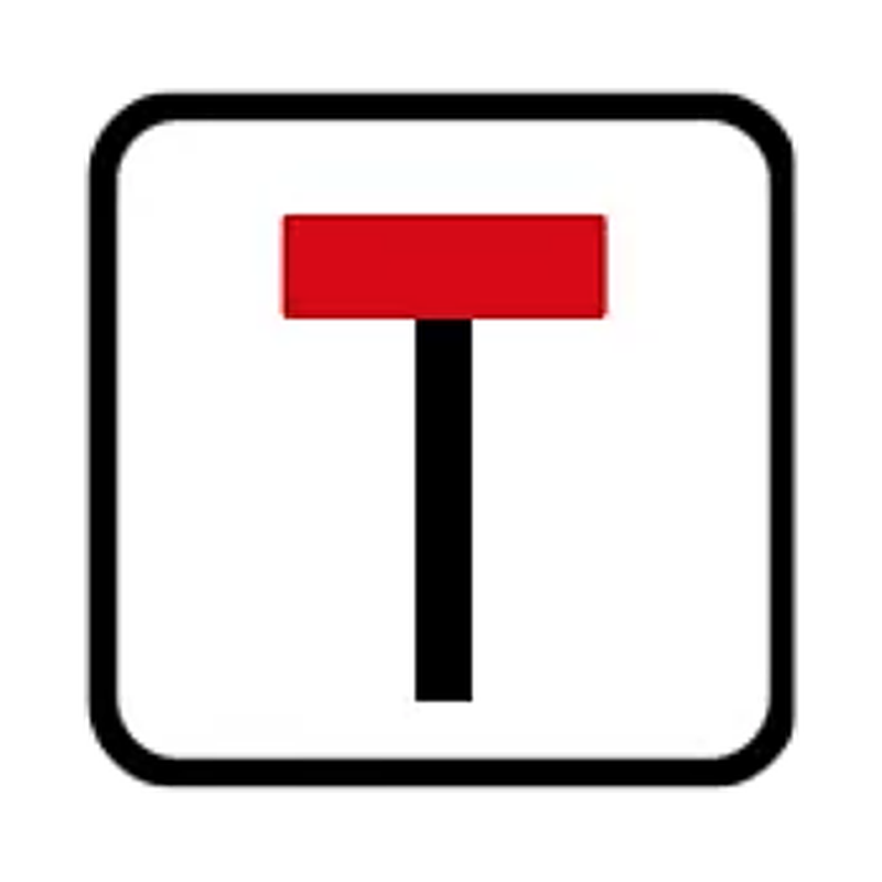 Cul-de-sac sign Ireland