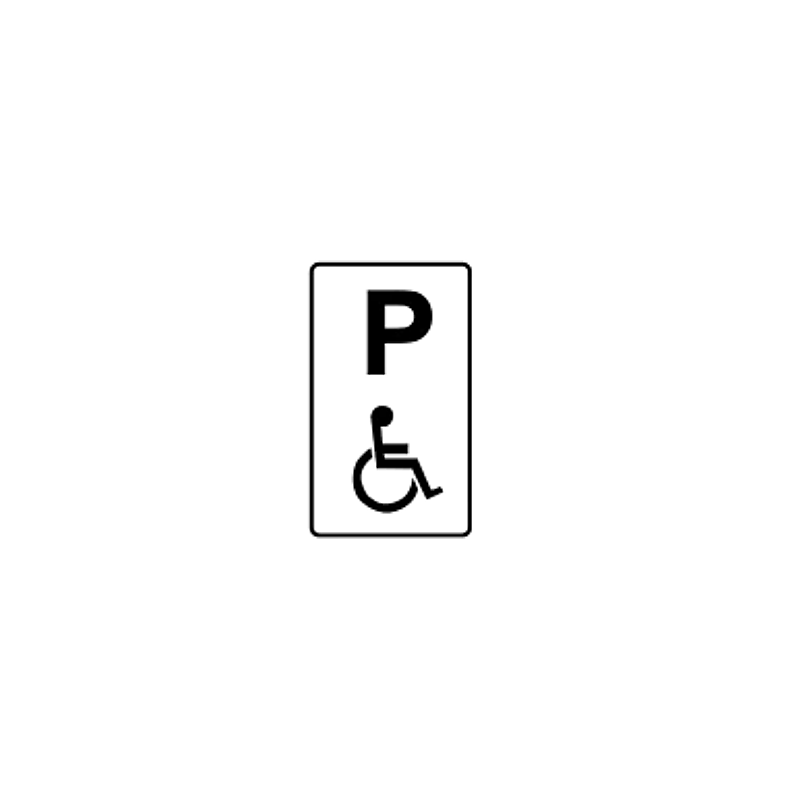 Disabled persons parking bay sign Ireland
