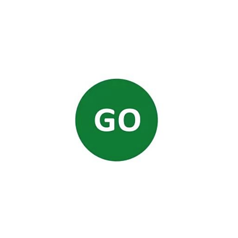 Manual go sign at roadworks Ireland