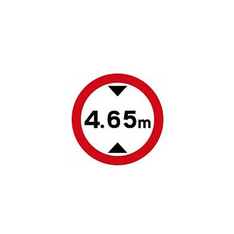 Height restriction sign Ireland