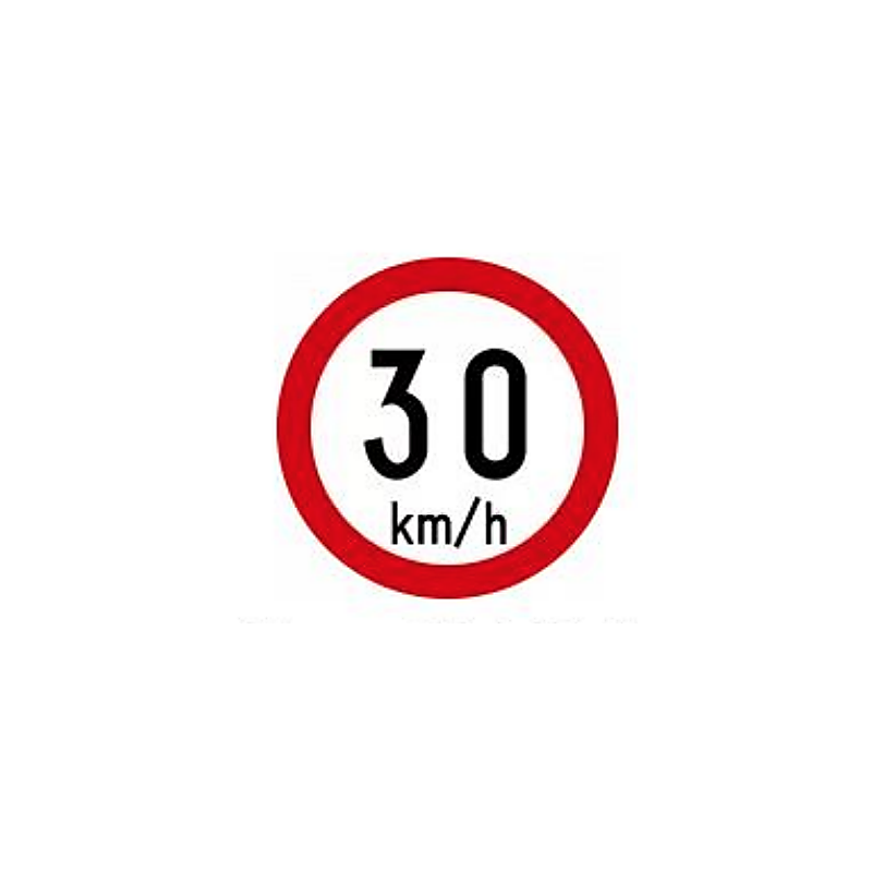 30 km/h speed limit sign Ireland