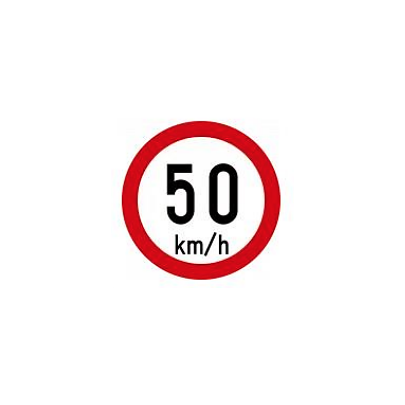 50 km/h speed limit sign Ireland