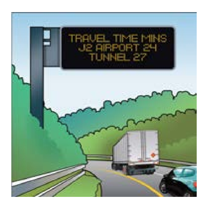 Overhead VMS variable message sign Ireland