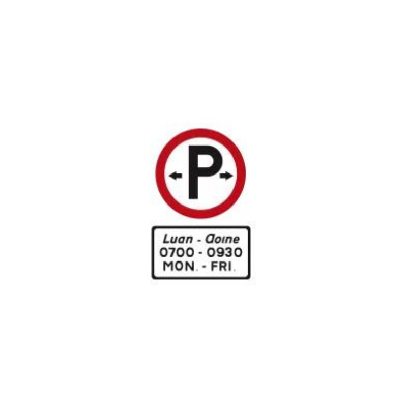 Parking permitted sign Ireland