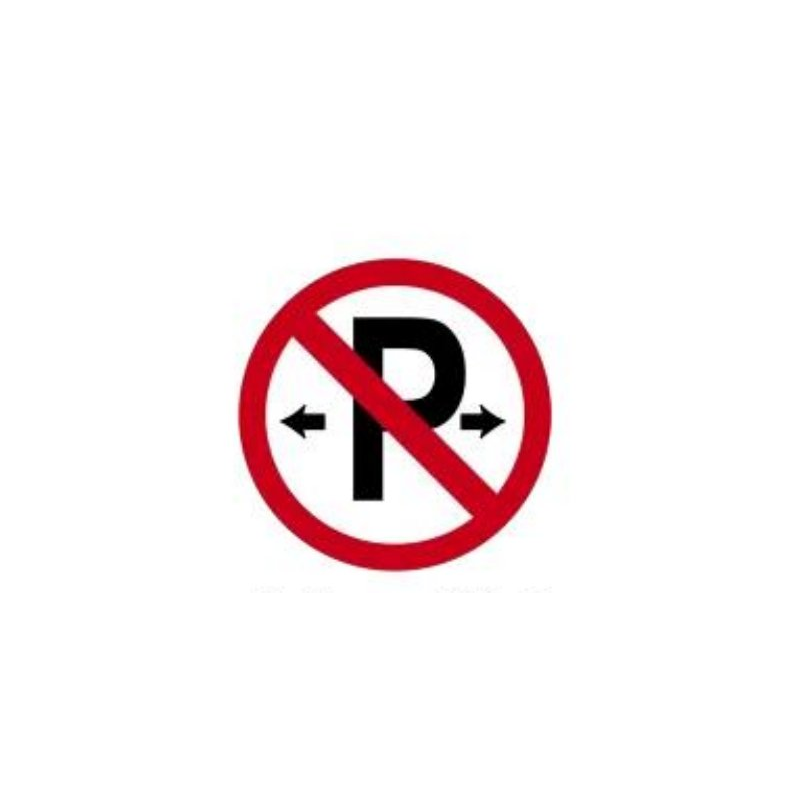 Parking prohibited sign Ireland