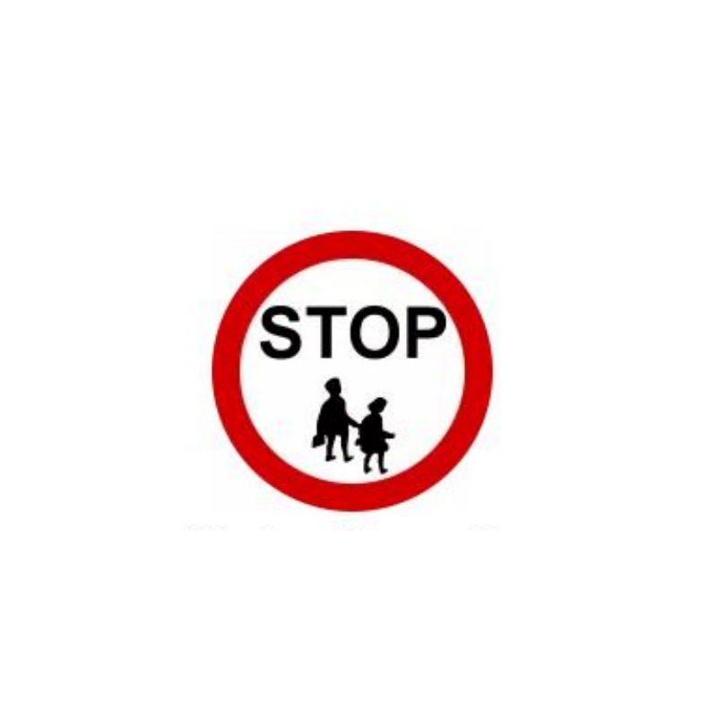 School warden stop sign Ireland