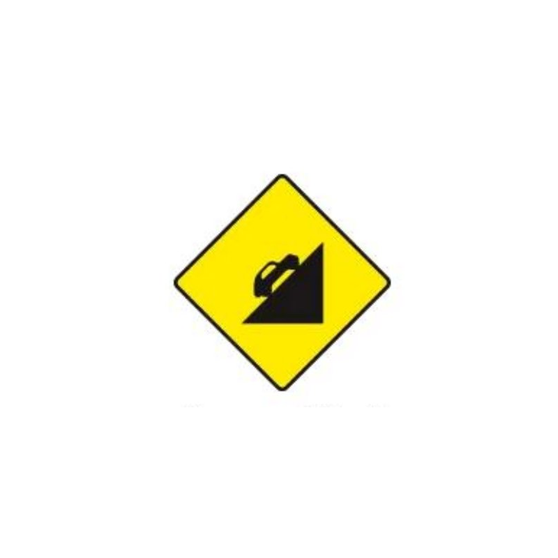 Steep ascent ahead warning sign Ireland