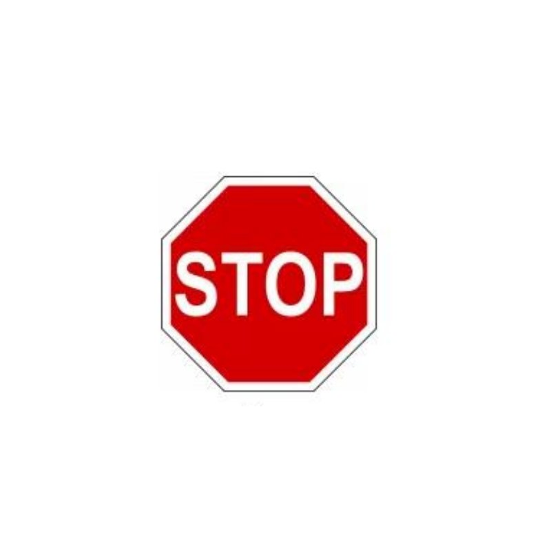 Manual stop sign at roadworks Ireland