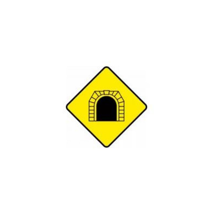 Tunnel ahead warning sign Ireland