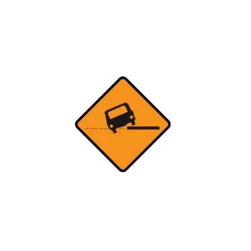 Uneven surface roadwork warning sign Ireland