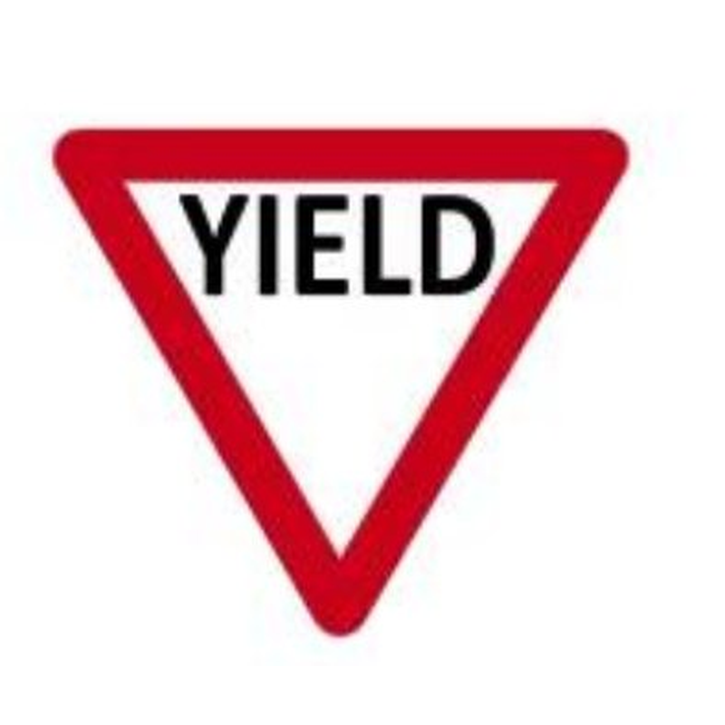 YIELD sign Ireland